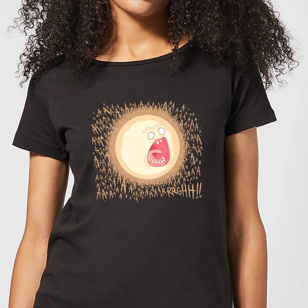 Rick and Morty Screaming Sun Women's T-Shirt - Black - S Image 1