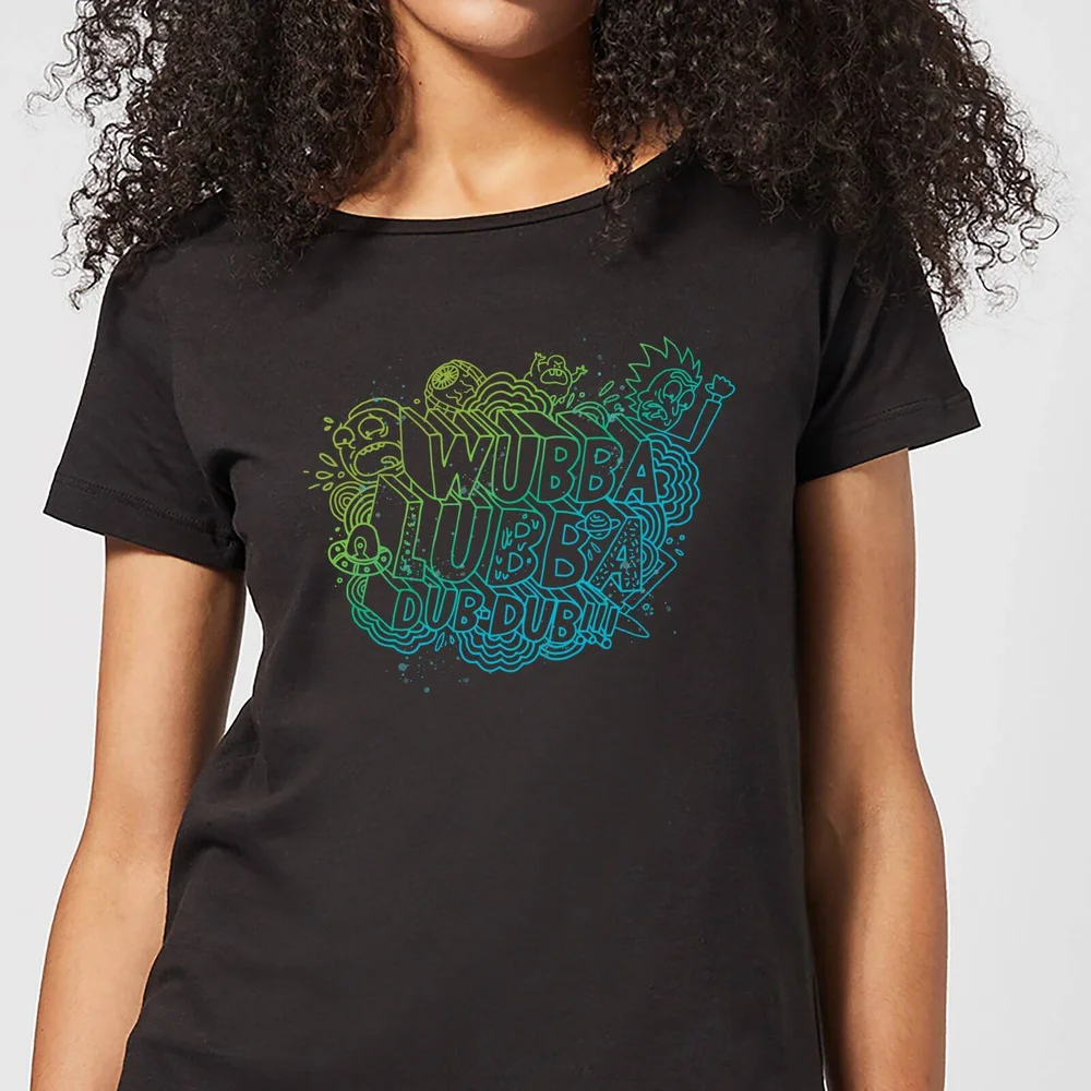Rick and Morty Wubba Lubba Dub Dub Women's T-Shirt - Black - S Image 1