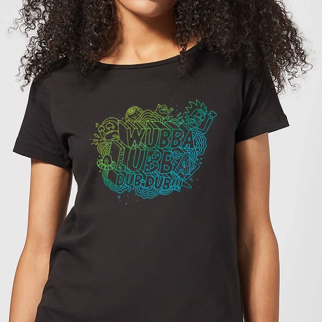 Rick and Morty Wubba Lubba Dub Dub Women's T-Shirt - Black