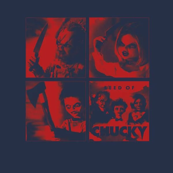 Chucky Family Photo Women's T-Shirt - Navy