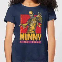 Universal Monsters The Mummy Retro Women's T-Shirt - Navy