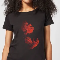 Universal Monsters The Wolfman Illustrated Women's T-Shirt - Black - undefined undefined