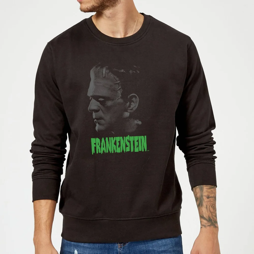 Universal Monsters Frankenstein Greyscale Sweatshirt - Black - S Image 1