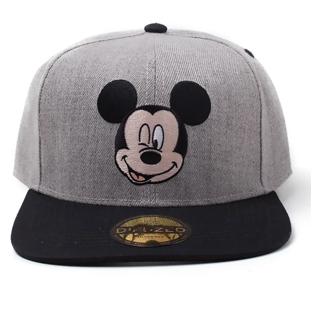 Disney Mickey Mouse Melange Snapback - Black Image 1