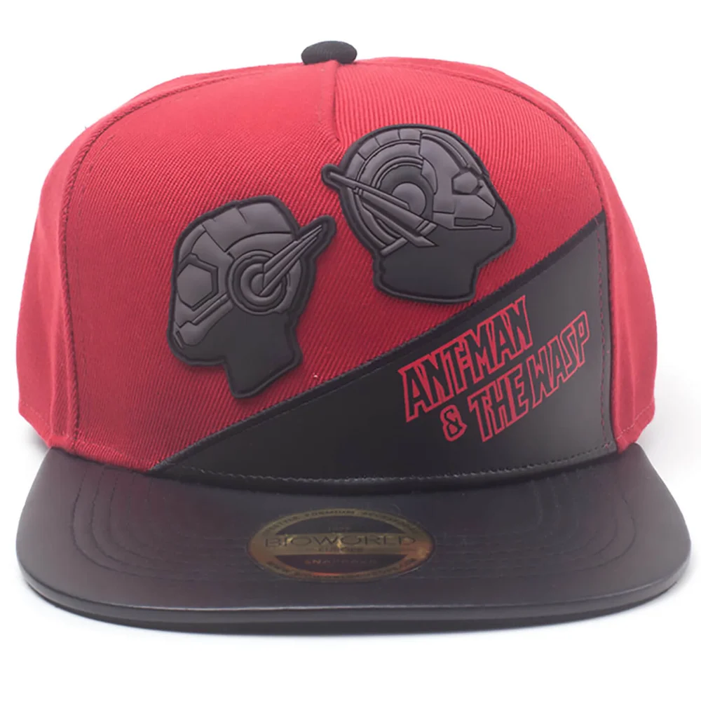 Marvel Ant-Man and the Wasp Men's Rubber Patch PU Novelty Snapback Cap - Red Image 1