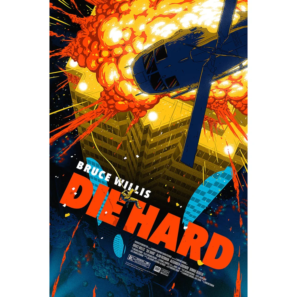 Die Hard Fine Art Offset 24 x 36 Inches Print by Florey - Zavvi UK Exclusive Image 1