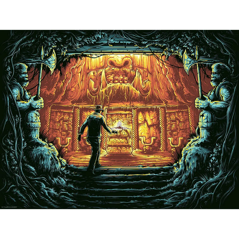 Indiana Jones "There is Nothing to Fear Here" Variant Silkscreen Print by Dan Mumford Image 1