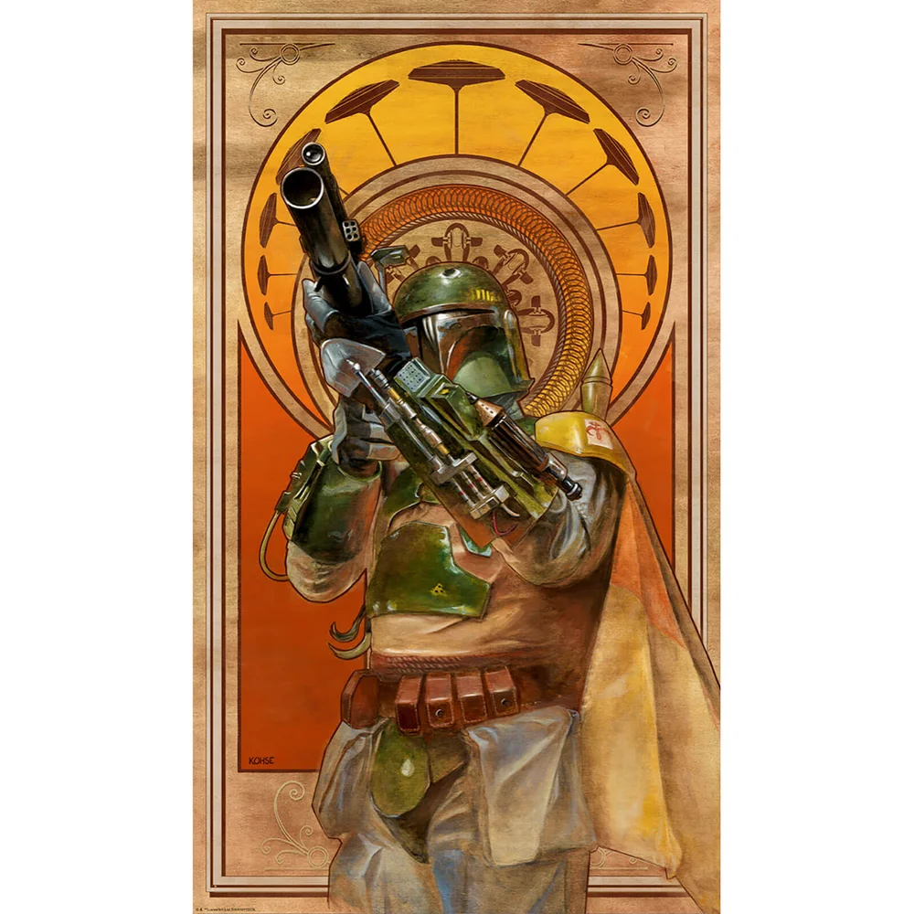 Star Wars: The Empire Strikes Back Cloud City Gambit 13.88 x 24 Inches Lithograph Print by Lee Kohse Image 1