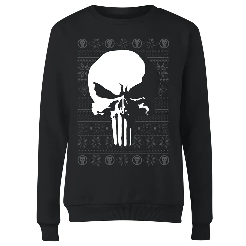 Marvel Punisher Women's Christmas Jumper - Black - 3XL Image 1