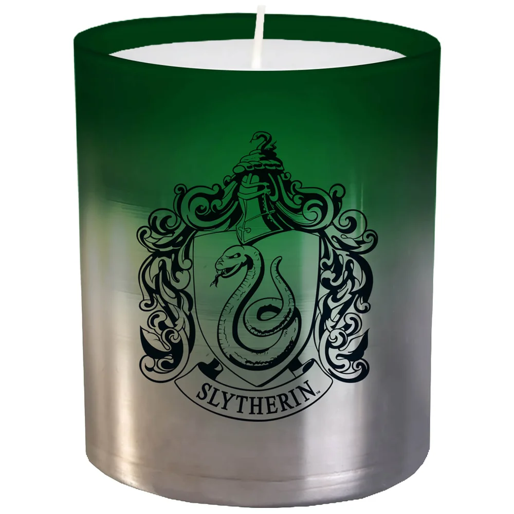 Harry Potter Large Glass Candle - Slytherin Image 1