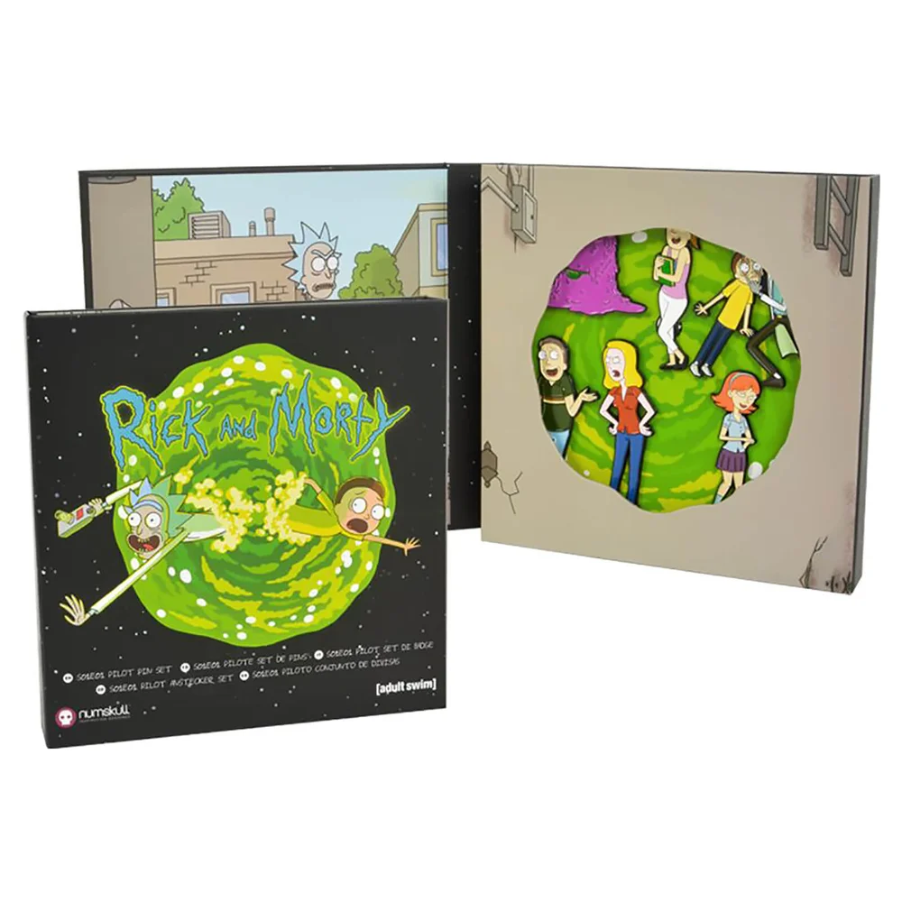 Official Rick and Morty Pin Badge Set Image 1