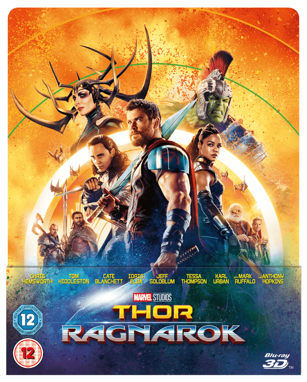 Thor Ragnarok 3D - Zavvi Exclusive Lenticular Edition SteelBook (Includes 2D Blu-ray) Image 1