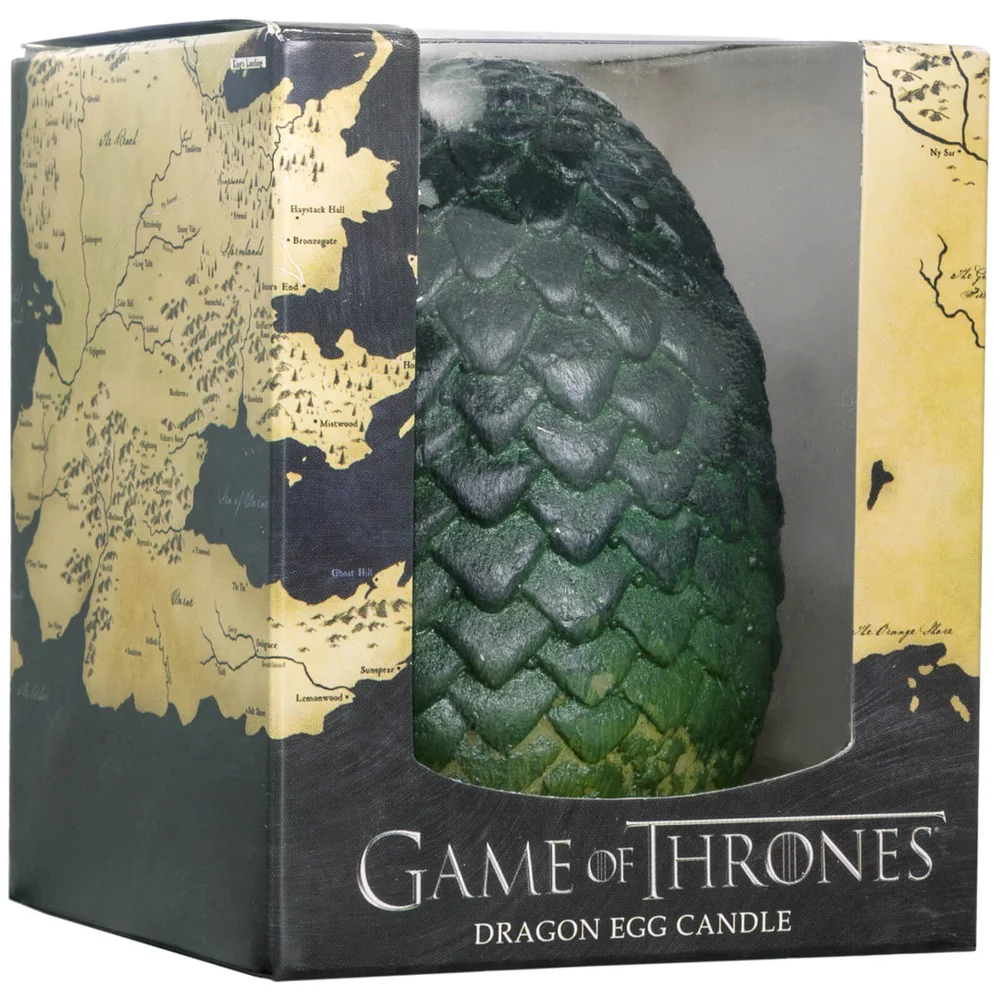 Game of Thrones Sculpted Candle Egg - Green Image 1