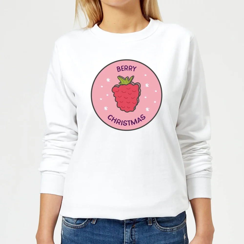 Berry Christmas Women's Christmas Sweatshirt - White - XS - White Image 1