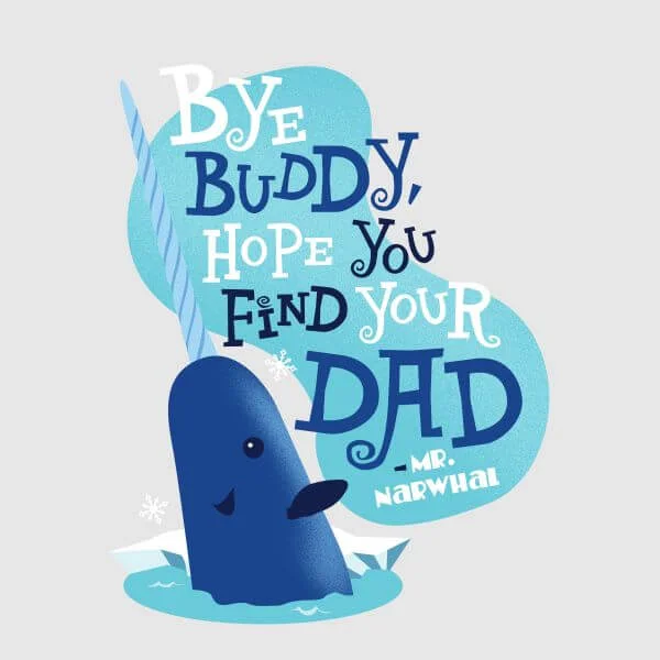 Elf Bye Buddy Women's Christmas T-Shirt - Grey