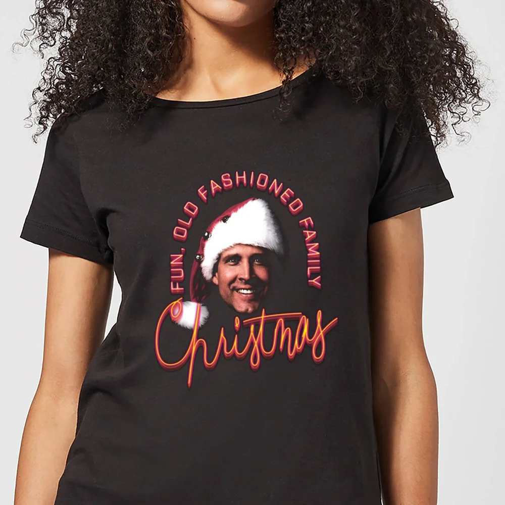National Lampoon Fun Old Fashioned Family Christmas Women's Christmas T-Shirt - Black - S Image 1