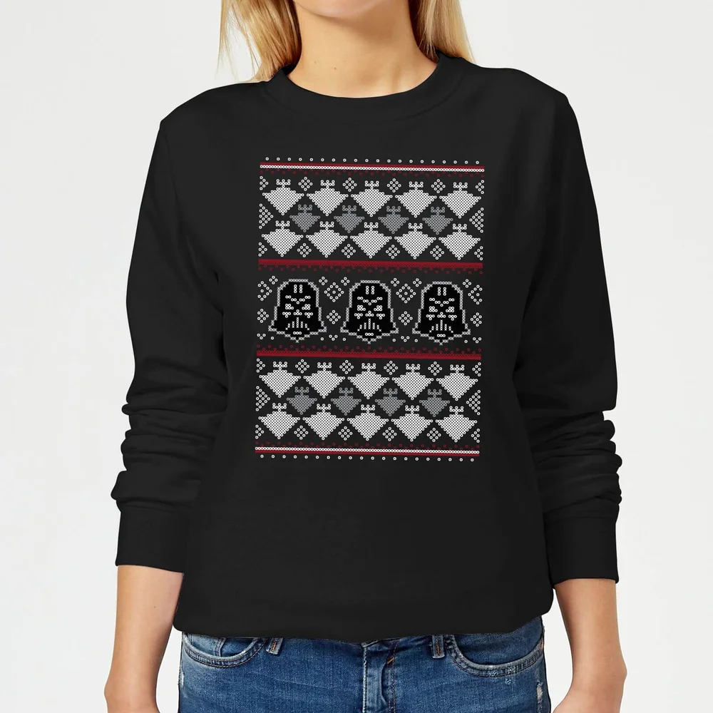 Star Wars Imperial Darth Vader Women's Christmas Jumper - Black - 3XL - Black Image 1