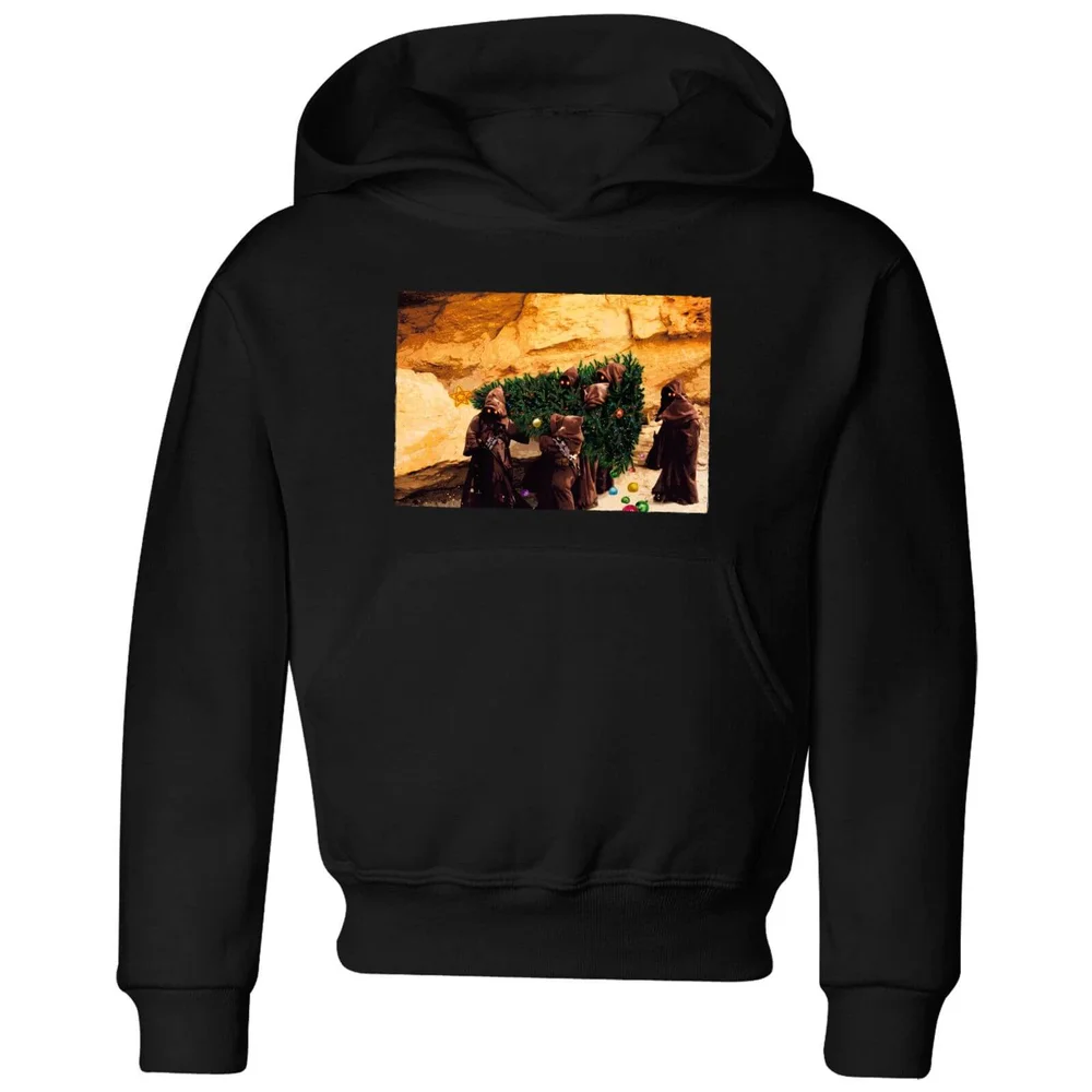 Star Wars Jawas Christmas Tree Kids' Christmas Hoodie - Black - 3-4 Years Image 1