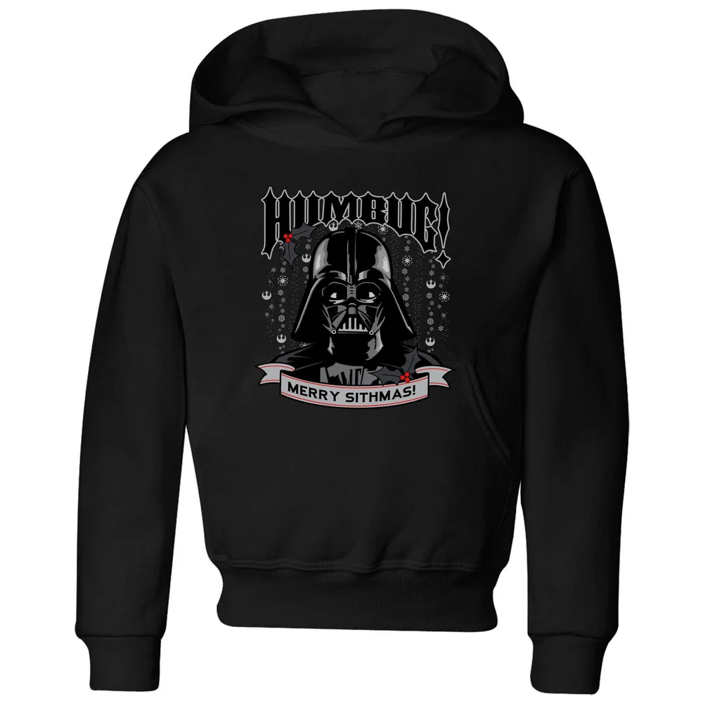 Star Wars Darth Vader Humbug Kids' Christmas Hoodie - Black - 3-4 Years Image 1
