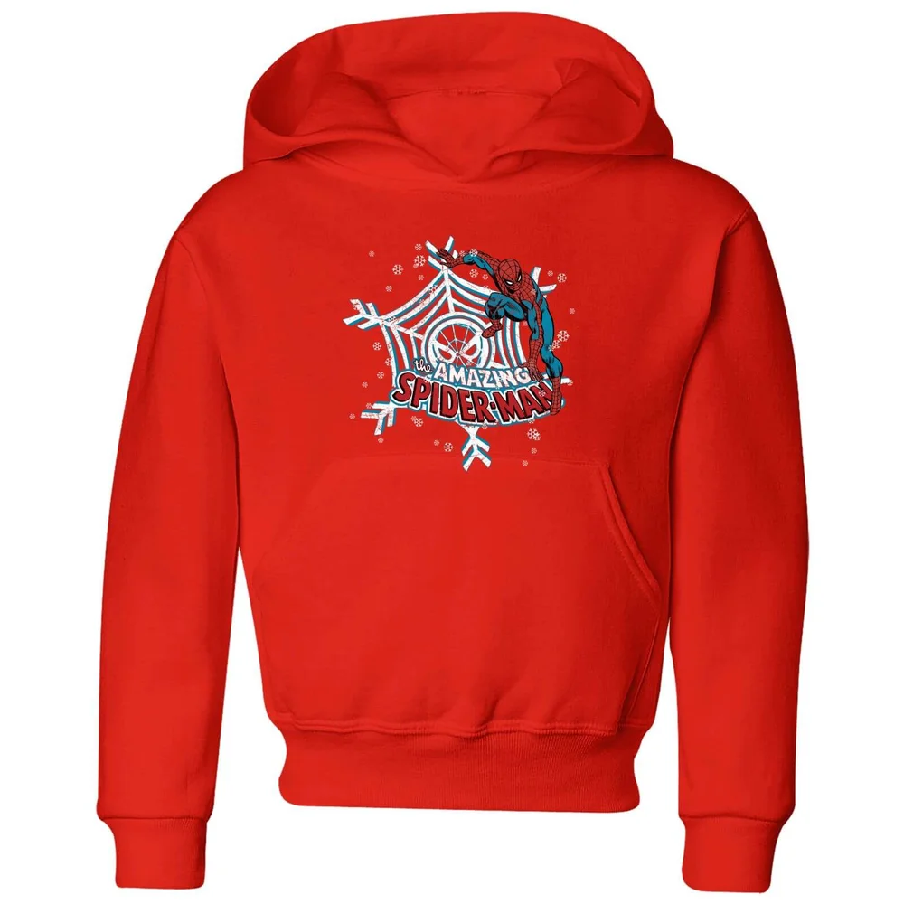 Marvel Spider-Man Kids' Christmas Hoodie - Red - 3-4 Years Image 1