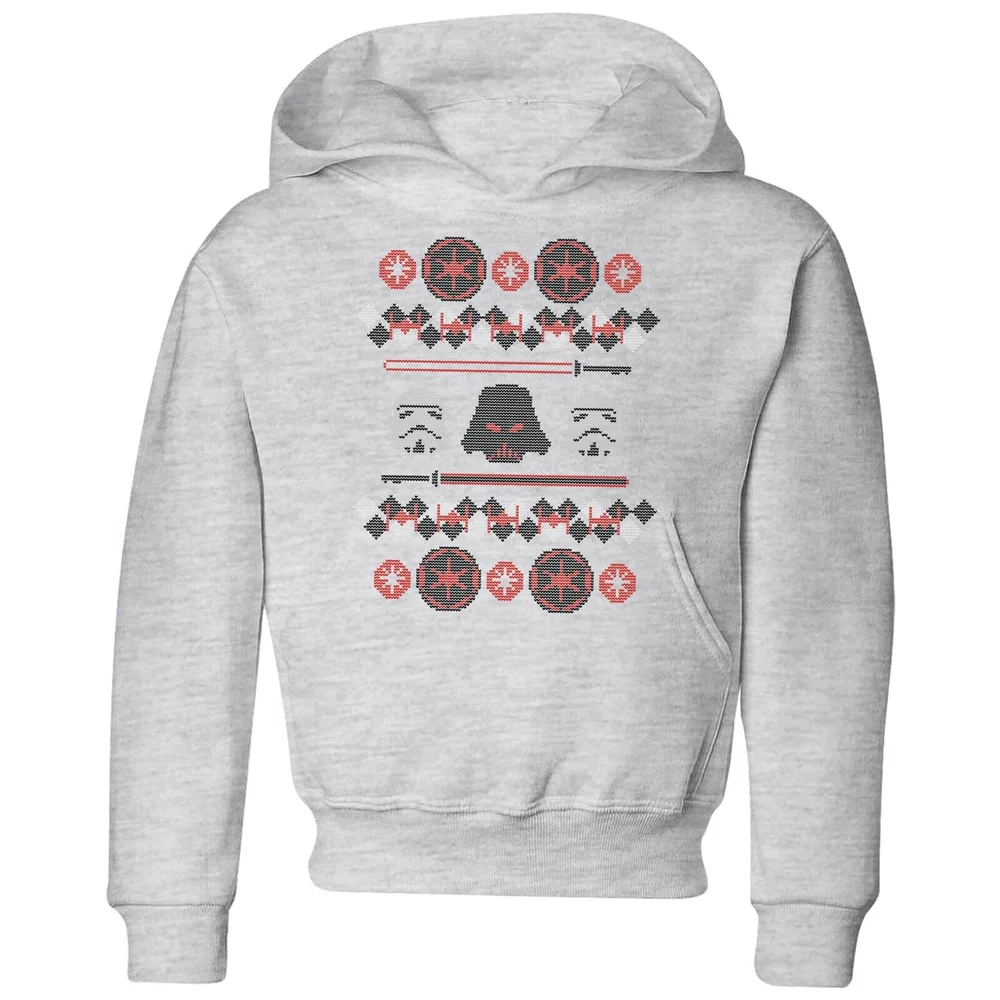Star Wars Empire Knit Kids' Christmas Hoodie - Grey - 3-4 Years Image 1