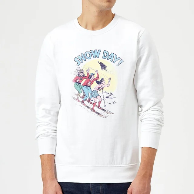 DC Snow Day! Christmas Jumper - White