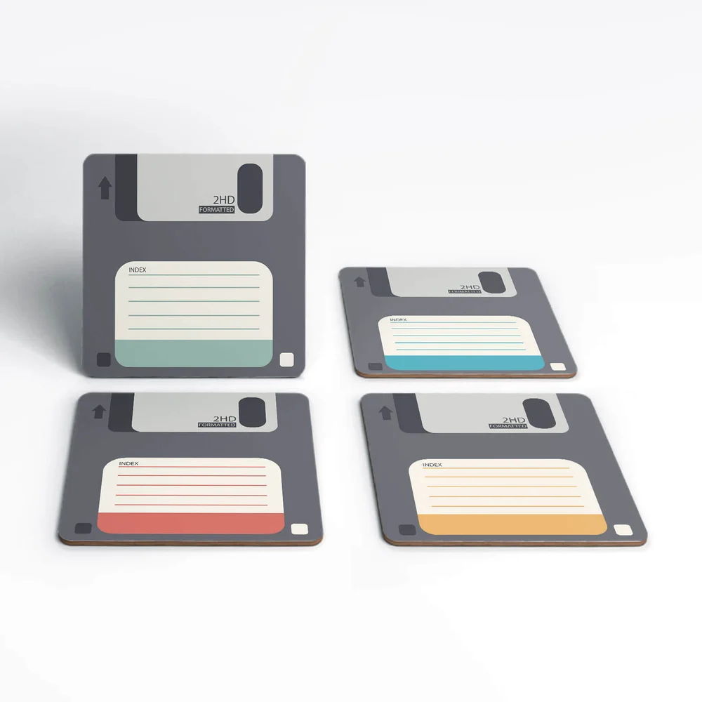 Floppy Disk Coaster Set Image 1
