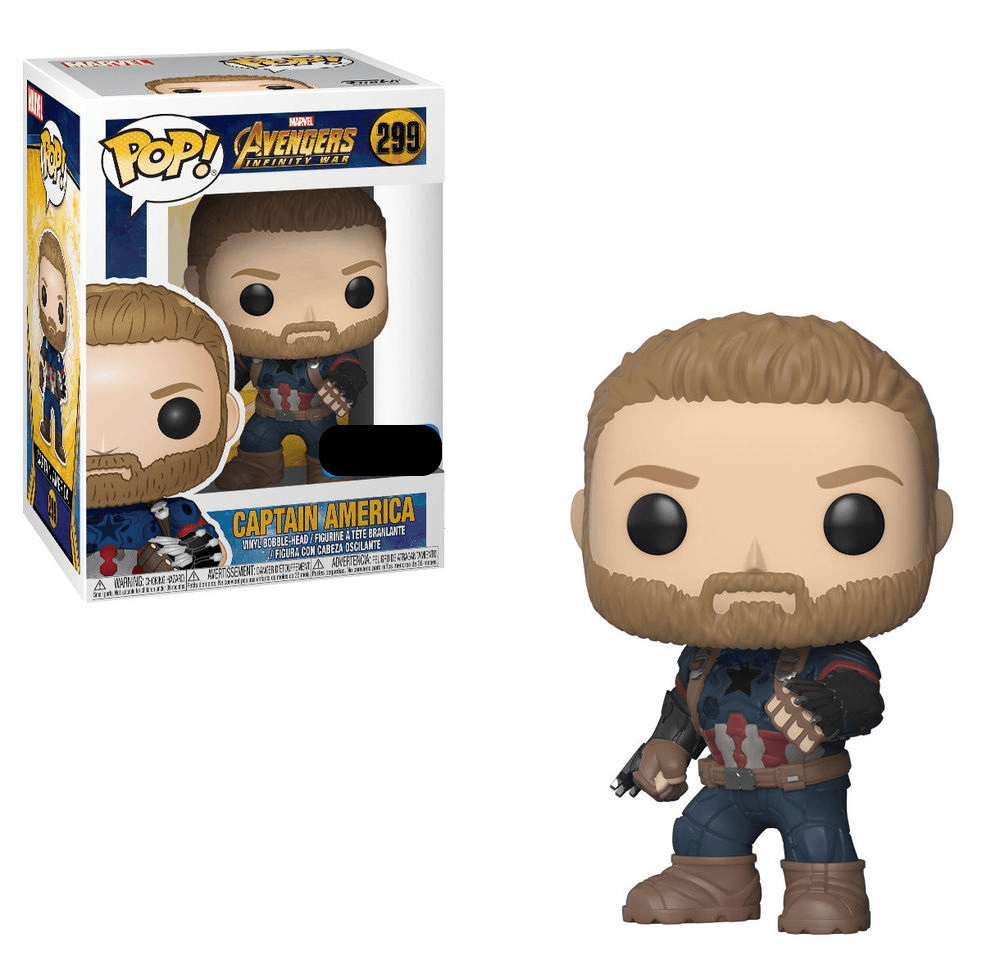 Marvel Avengers: Infinity War Captain America with Shield EXC Pop! Vinyl Figure Image 1