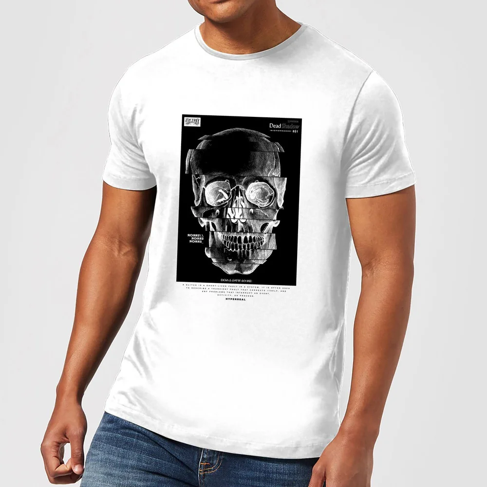 Distorted Skull Men's T-Shirt - White - M Image 1