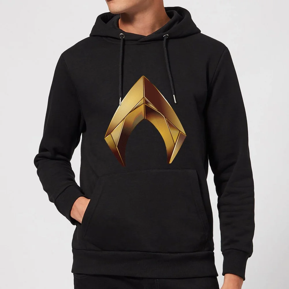 Aquaman Symbol Hoodie - Black - S Image 1