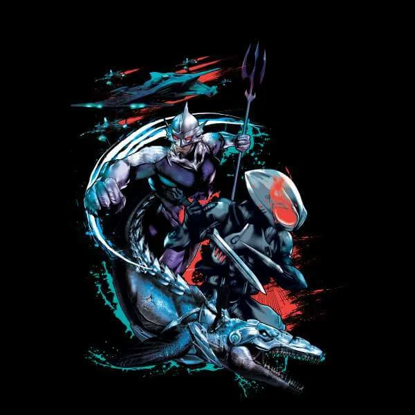 Aquaman Black Manta & Ocean Master Hoodie - Black