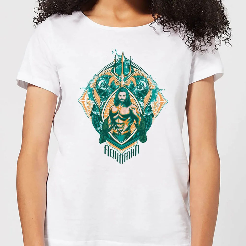 Aquaman Seven Kingdoms Women's T-Shirt - White - XS Image 1