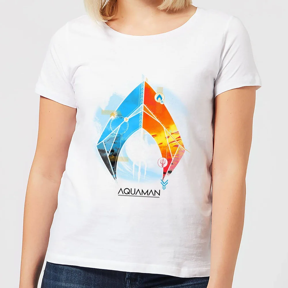 Aquaman Back To The Beach Women's T-Shirt - White - XS Image 1