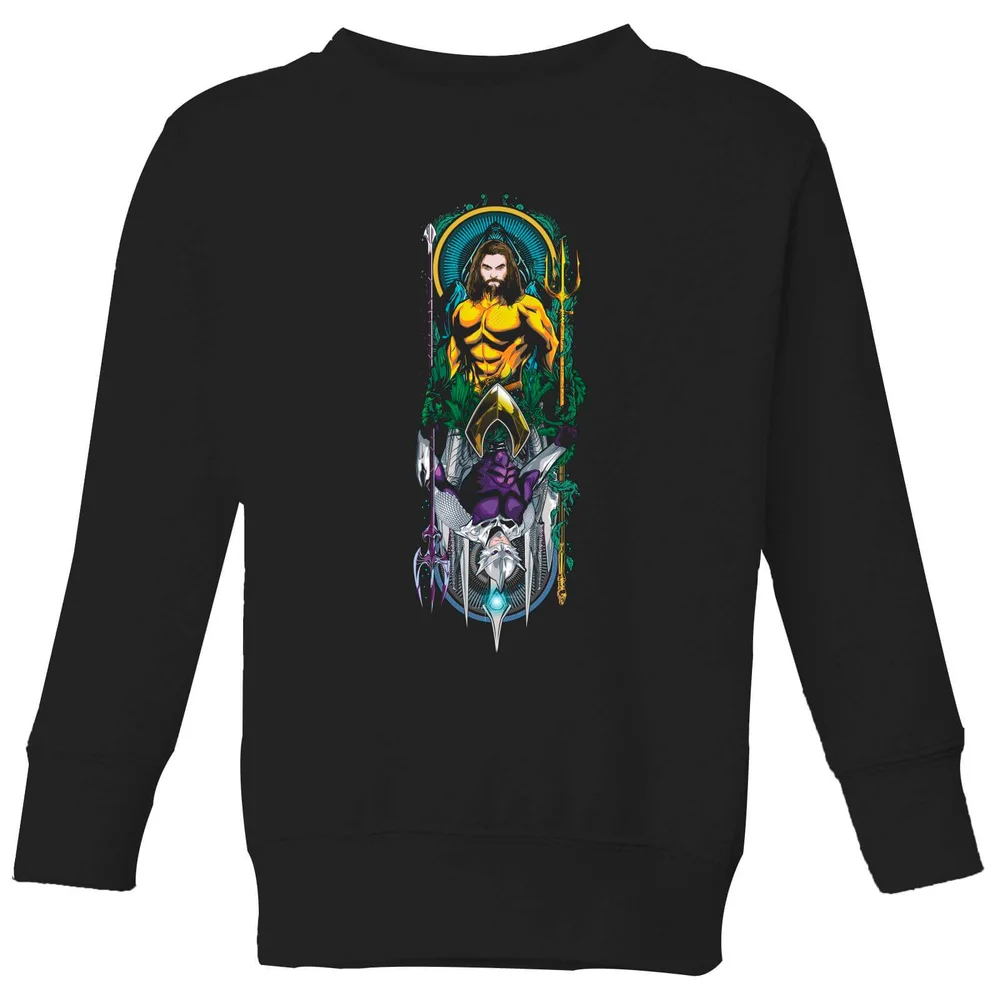Aquaman and Ocean Master Kids' Sweatshirt - Black - 3-4 Years Image 1