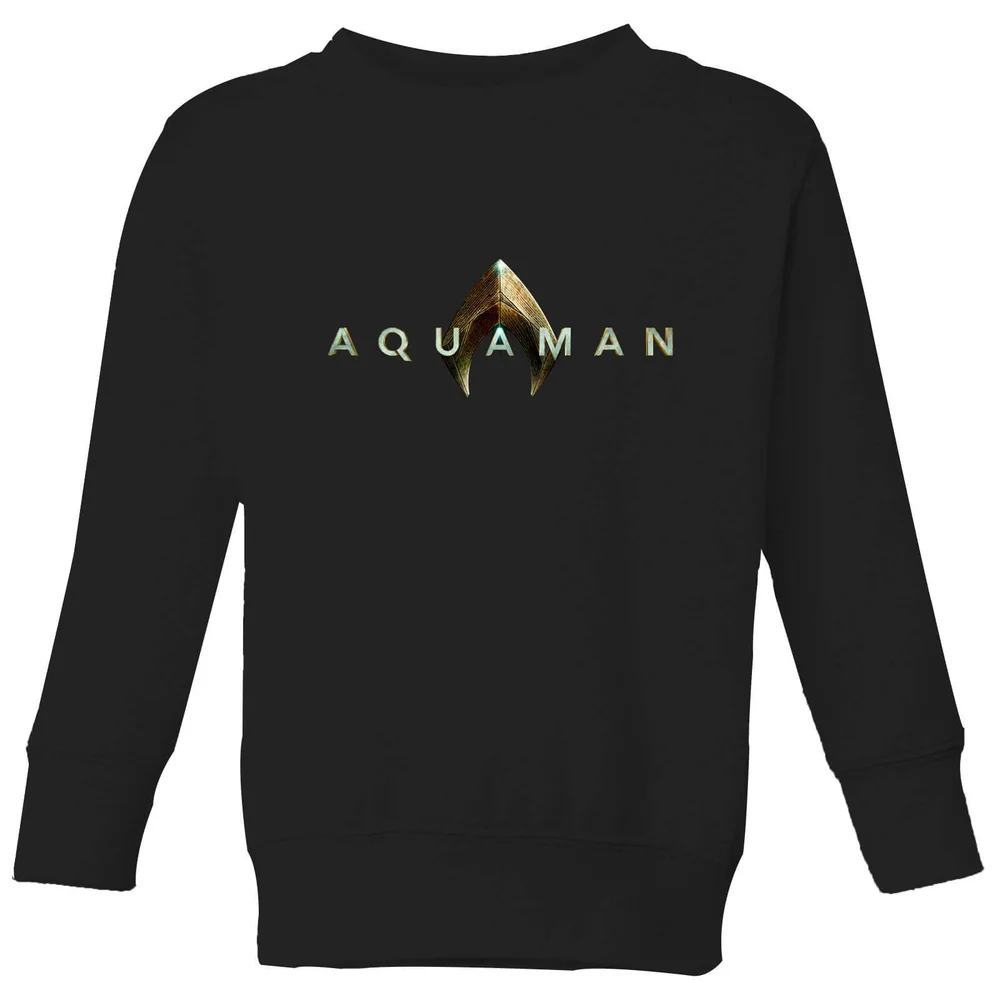 Aquaman Title Kids' Sweatshirt - Black - 3-4 Years Image 1
