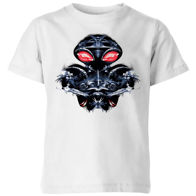 Aquaman Black Manta Sea At War Kids' T-Shirt - White