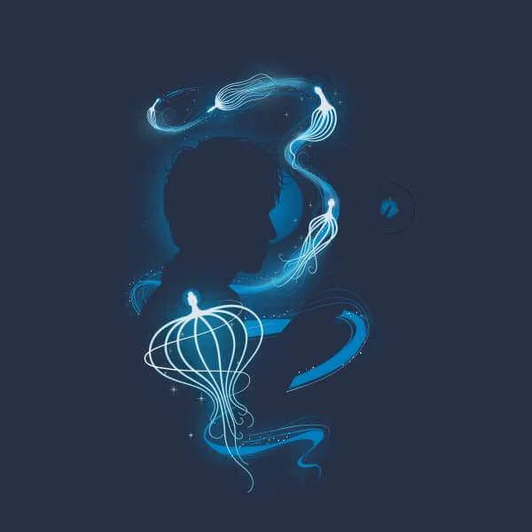 Fantastic Beasts Newt Silhouette Hoodie - Navy