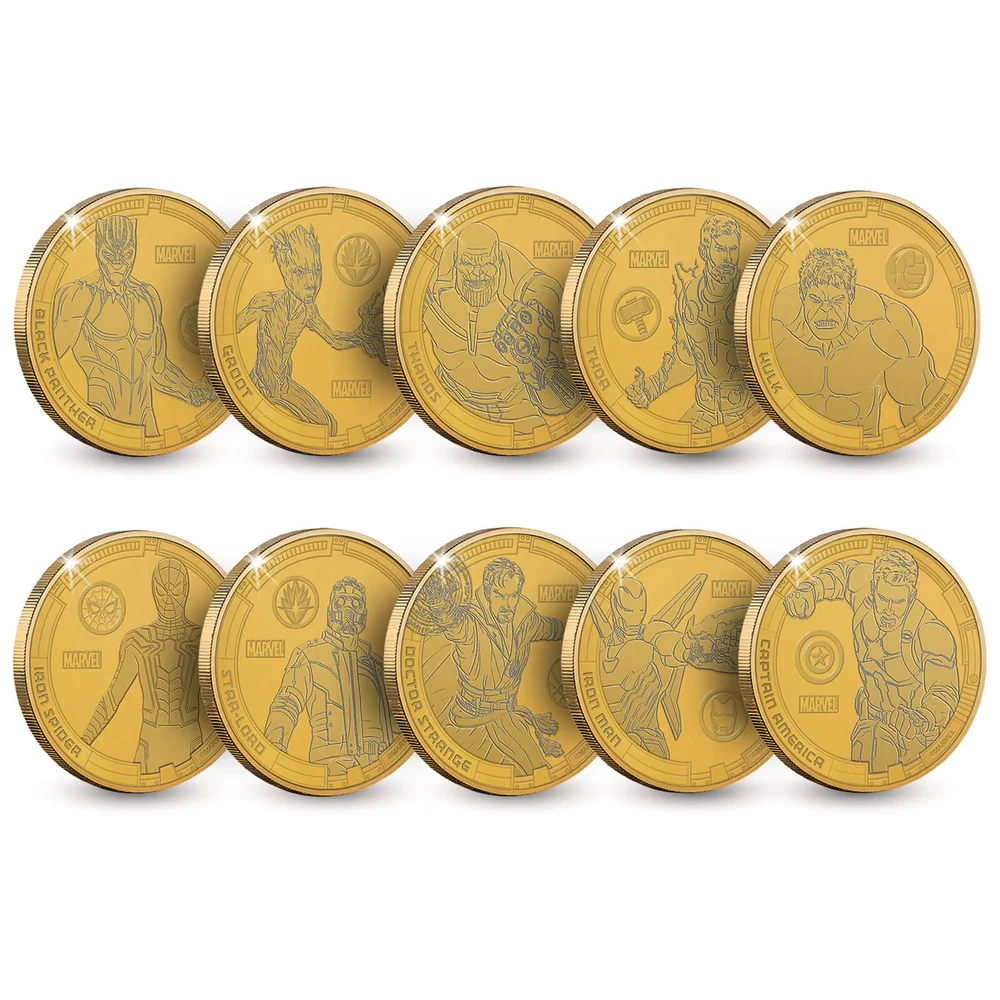 Marvel: Infinity War Collectable Commemorative Coin Set of 10 - Zavvi Exclusive (Limited to 1000) Image 1