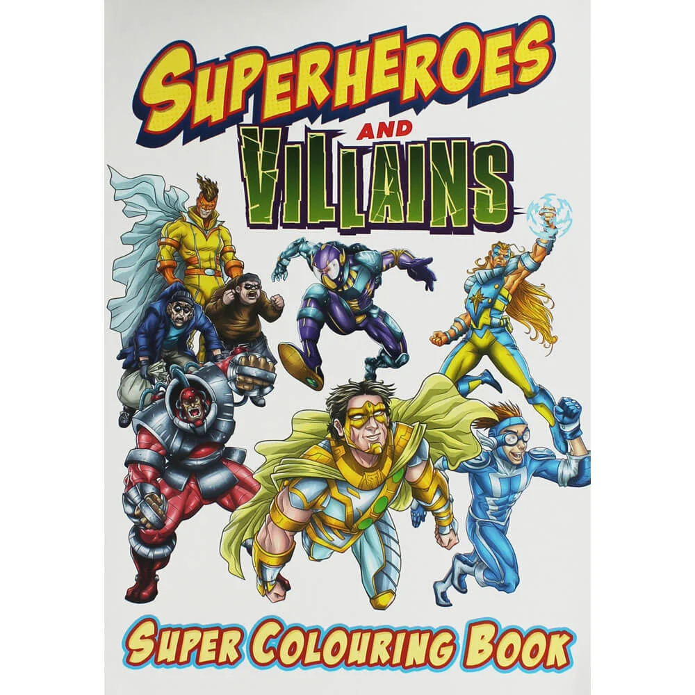 Superheroes Bumper Colouring Book Image 1