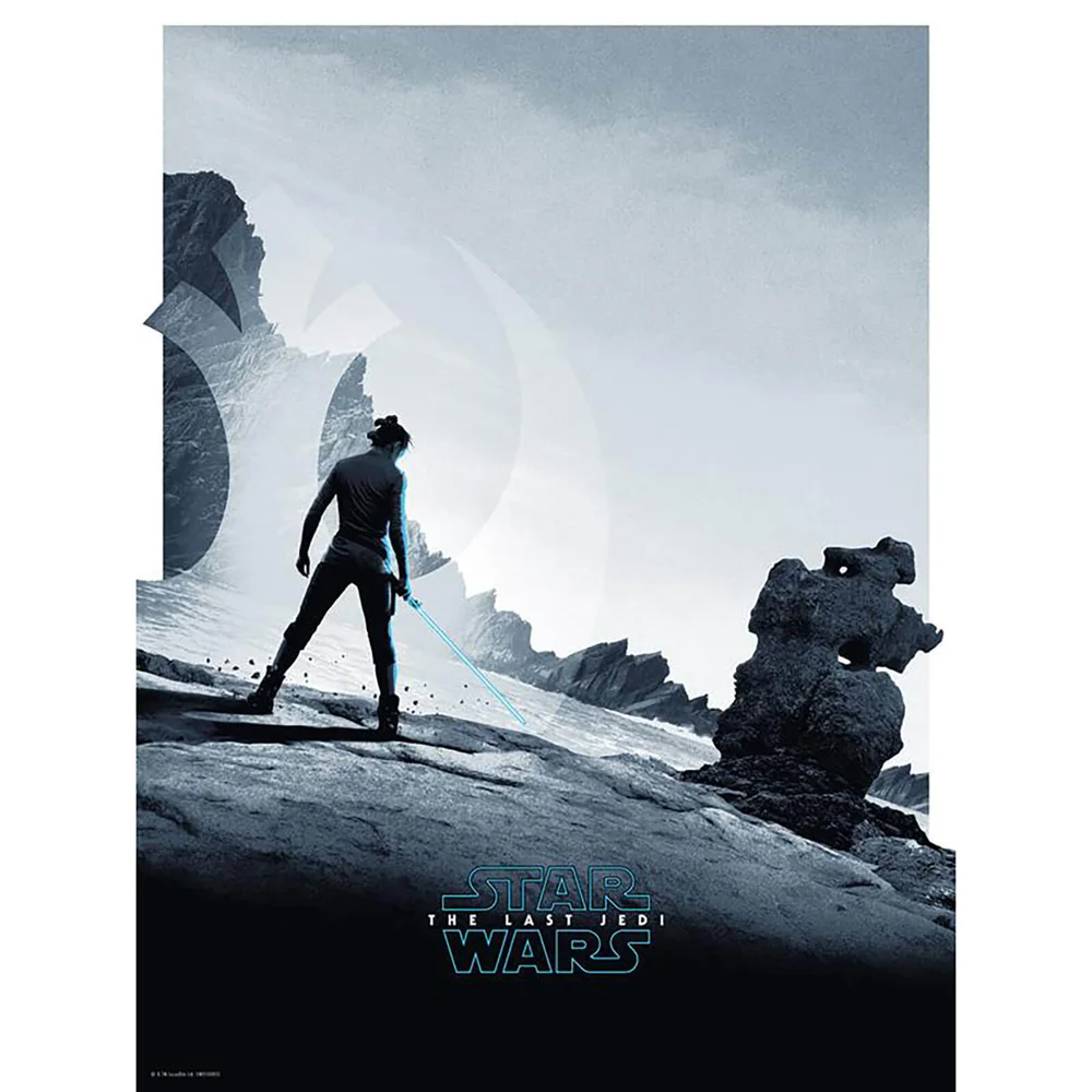 Star Wars The Last Jedi "Rey" Screenprint by Matt Ferguson - Zavvi UK Exclusive Image 1