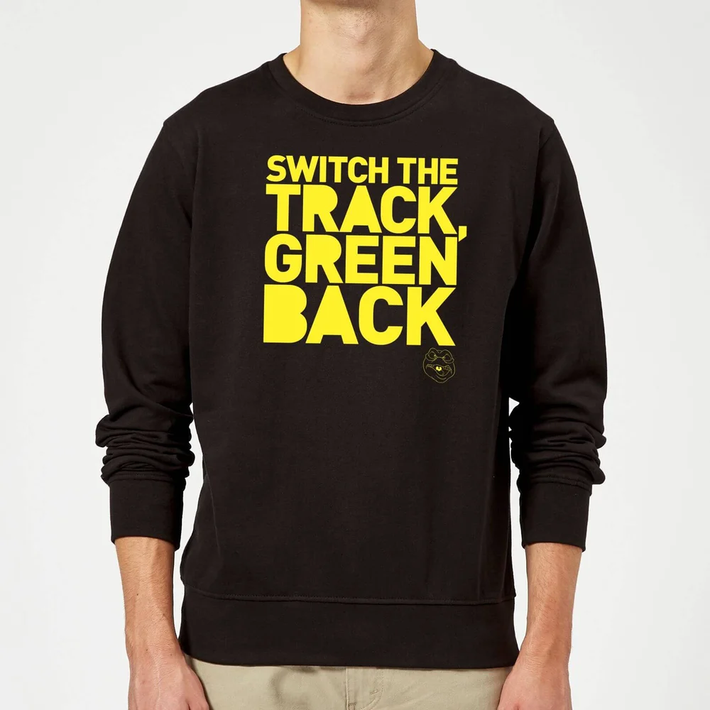 Danger Mouse Switch The Track Green Back Sweatshirt - Black - S - Black Image 1