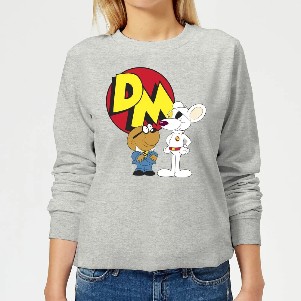 Danger Mouse DM And Penfold Women's Sweatshirt - Grey - 3XL Image 1