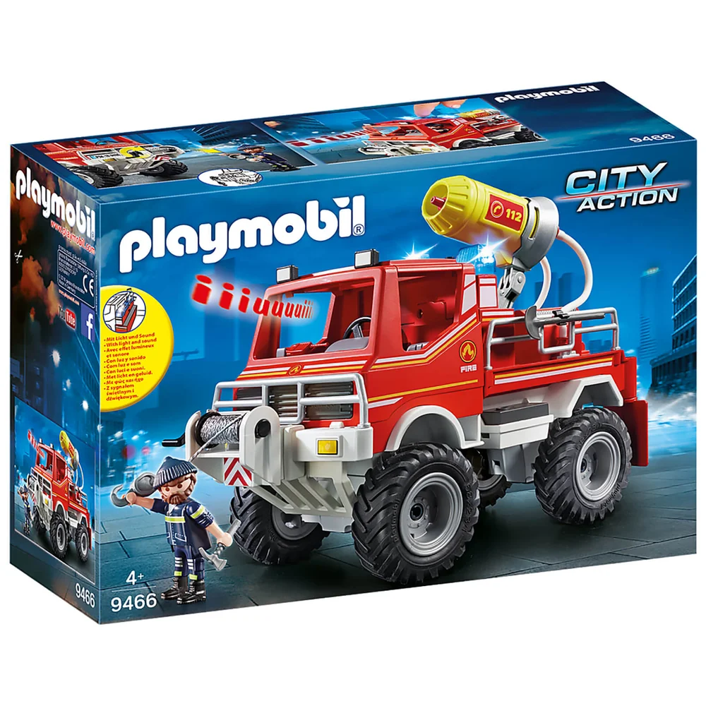 Playmobil City Action Fire Truck with Cable Winch and Foam Cannon (9466) Image 1