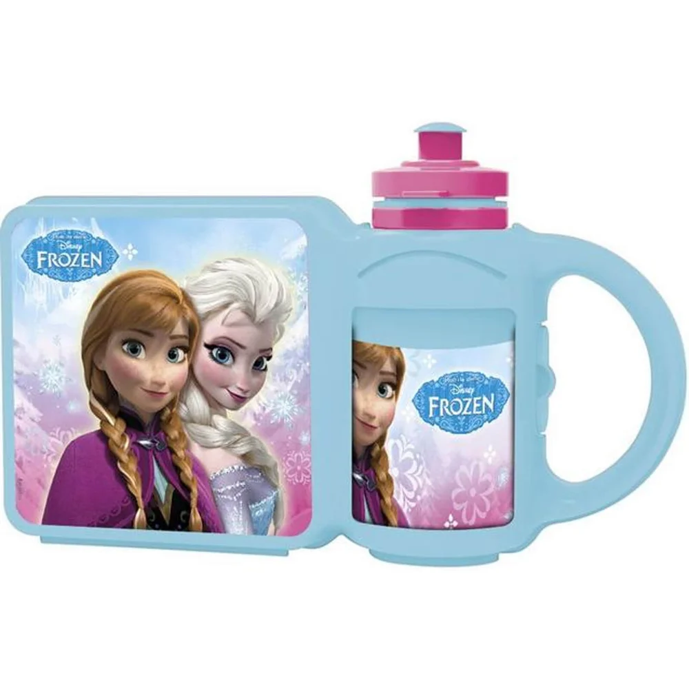 Disney Frozen Large Multi-Purpose Bottle + Lunchbox Image 1