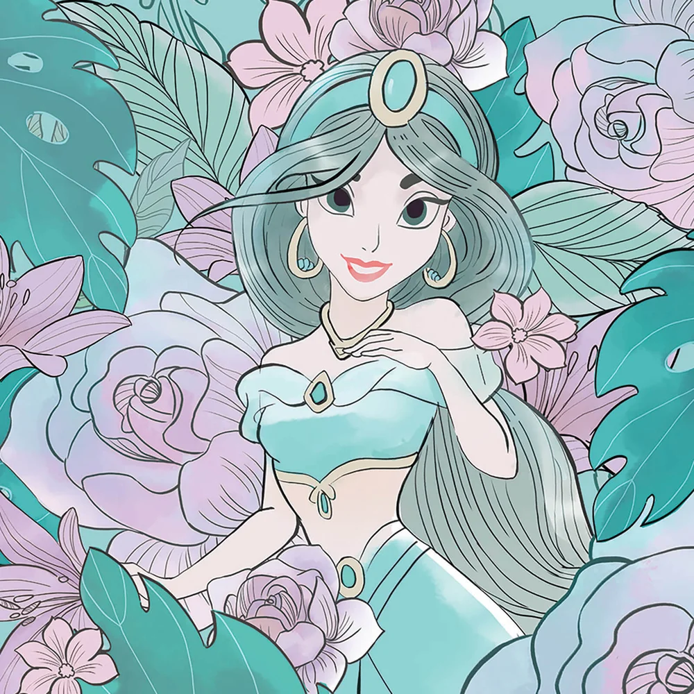 Aladdin (Floral Jasmine) 40 x 40cm Canvas Print Image 1