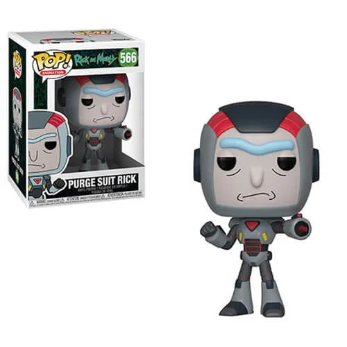 Rick and Morty Rick in Purge Suit Pop! Vinyl Figure Image 1