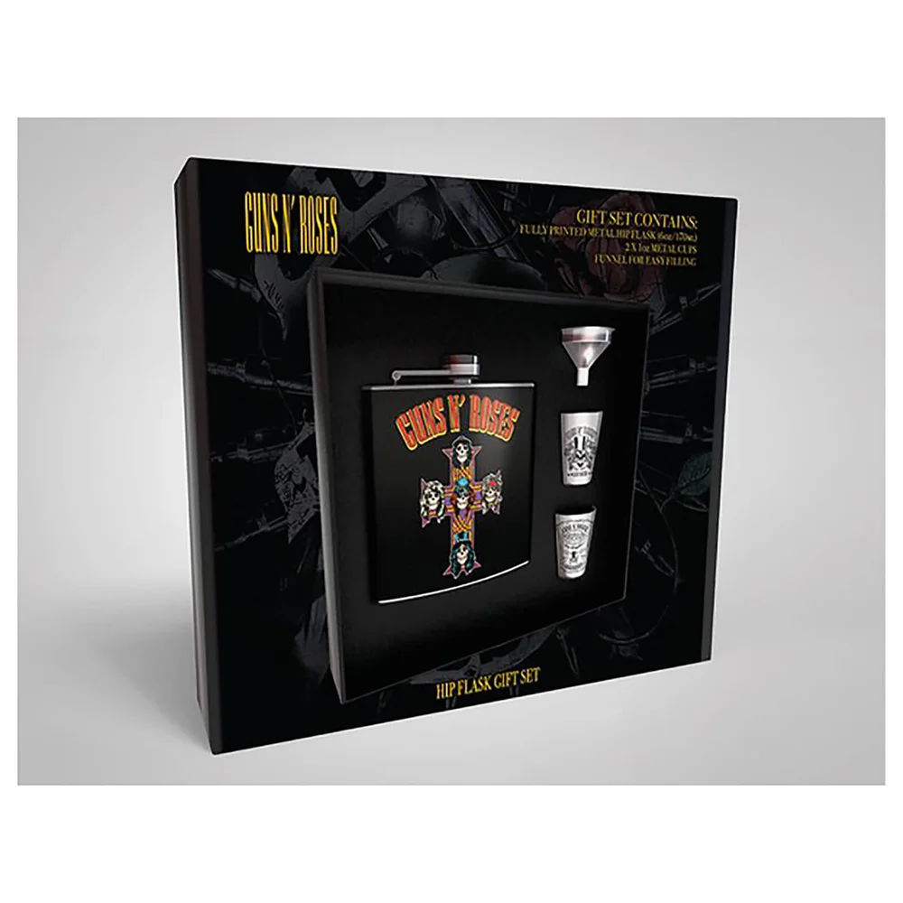 Guns N' Roses Hip Flask Set Image 1