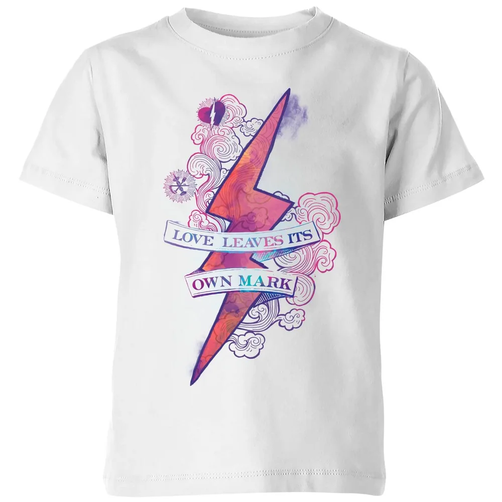 Harry Potter Love Leaves Its Own Mark Kids' T-Shirt - White - 3-4 Years Image 1