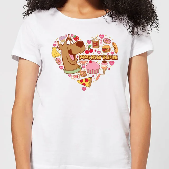 Scooby Doo Snacks Are My Valentine Women's T-Shirt - White