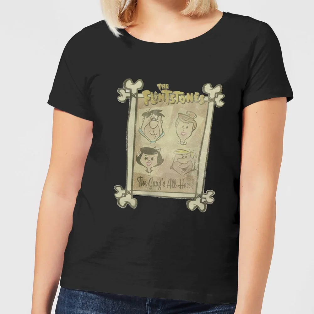 The Flintstones The Gang's All Here Women's T-Shirt - Black - 3XL Image 1